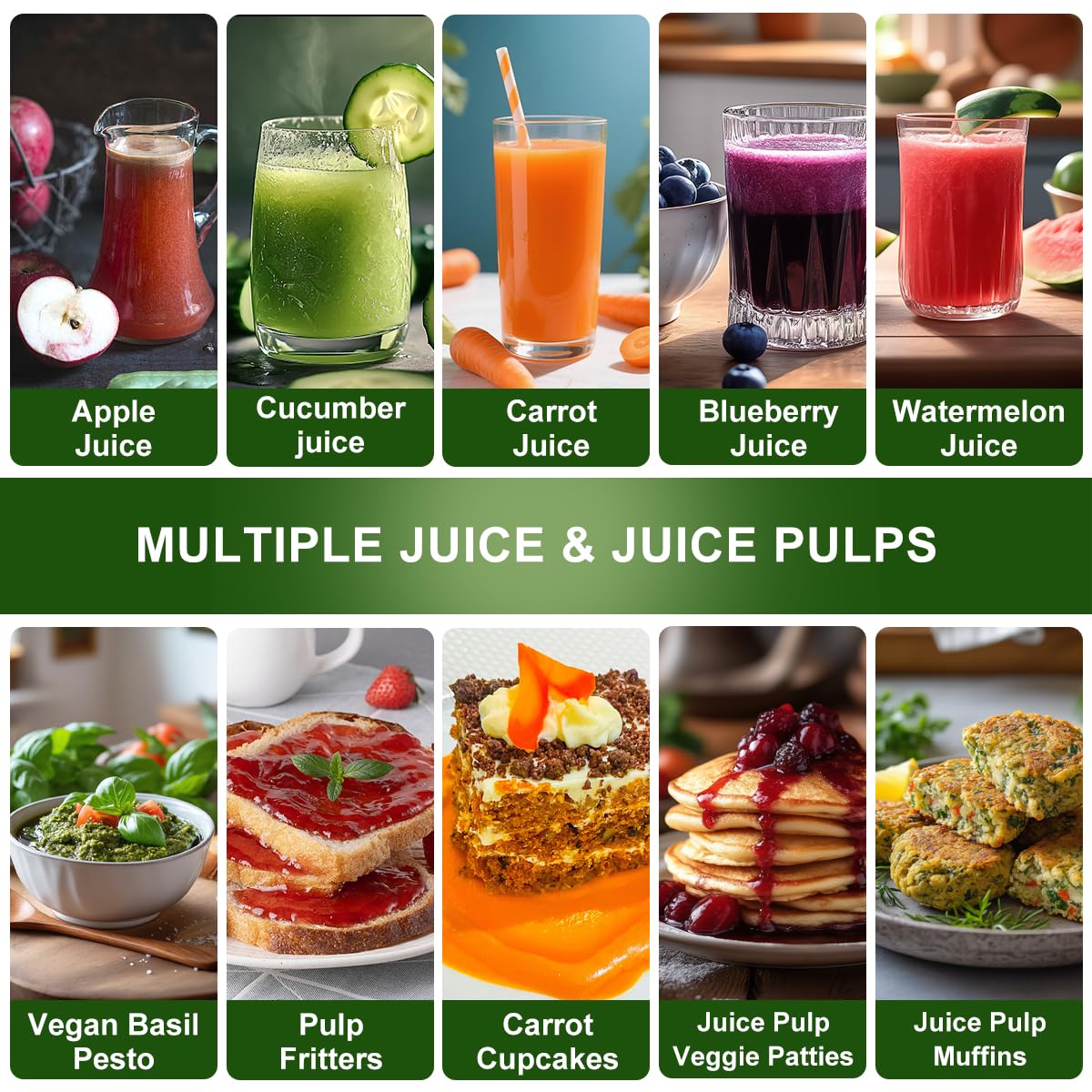 500W Centrifugal Juicer with Three Speeds and Three Inch Feed Chute