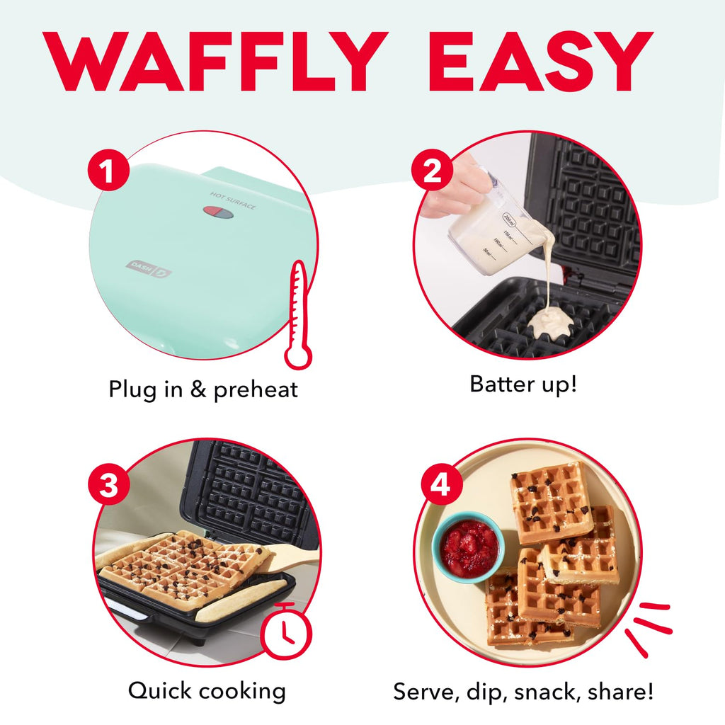 Deluxe No Drip Waffle Maker