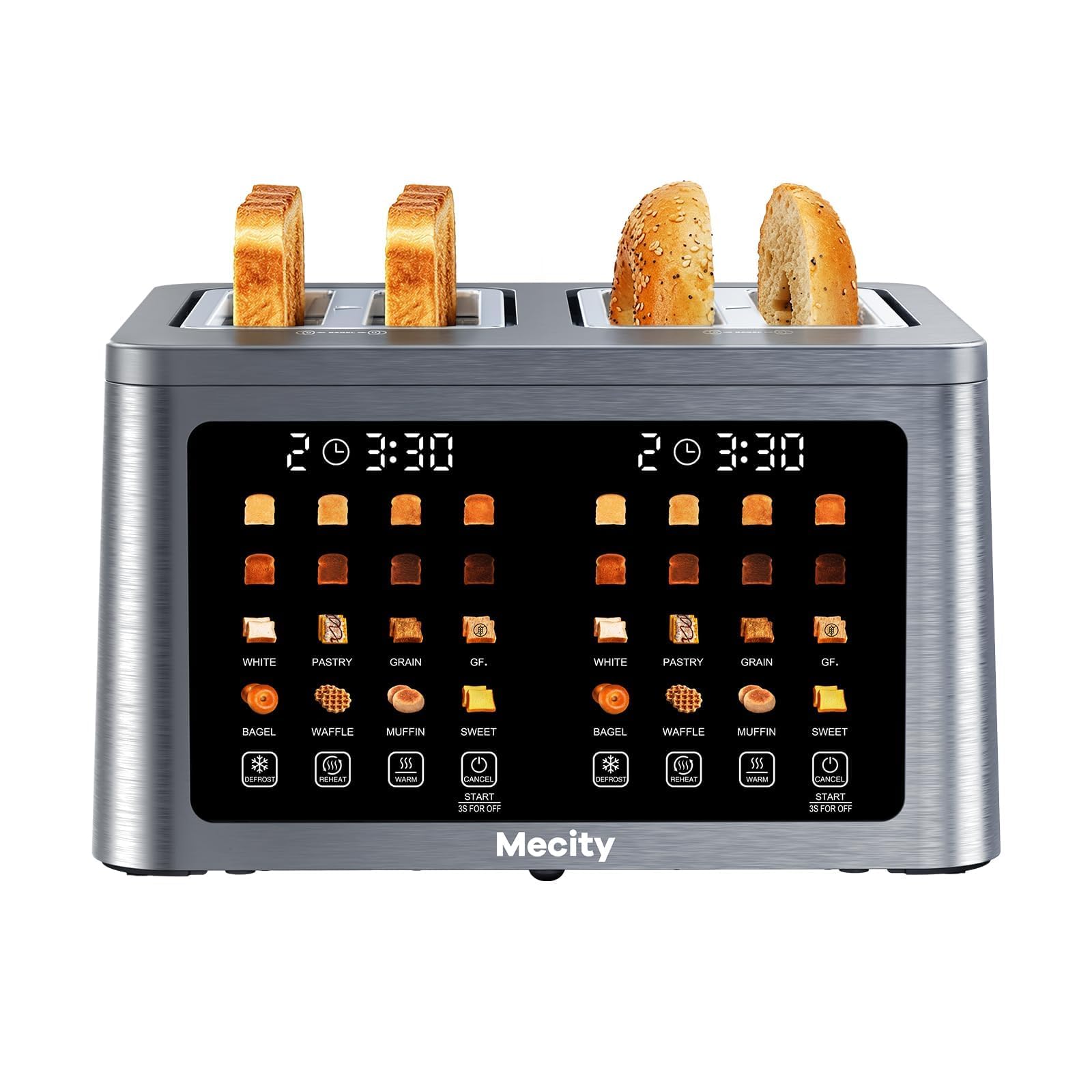 4 Slice Touchscreen Toaster with Dual Control