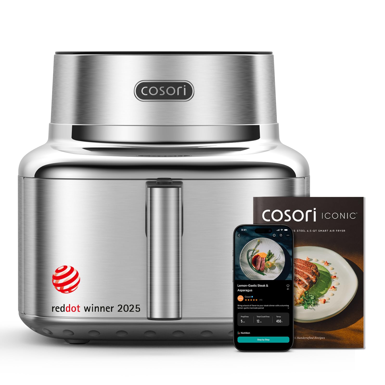 Basket Air Fryer with Eight Cooking Functions