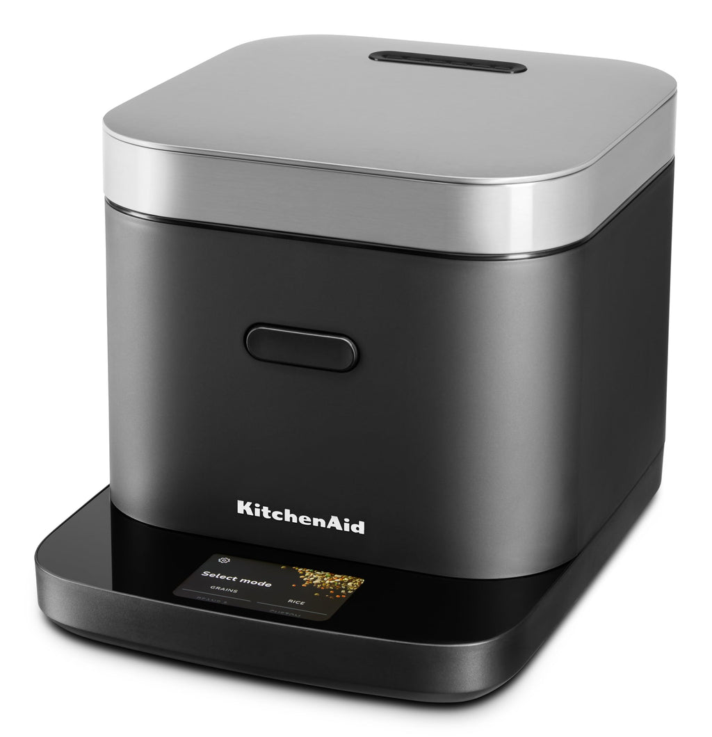 Compact Grain and Rice Cooker Black Matte
