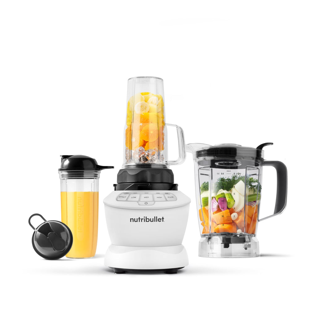 1200 Watt Food Blender Combo with Dishwasher Safe Plastic Pitcher