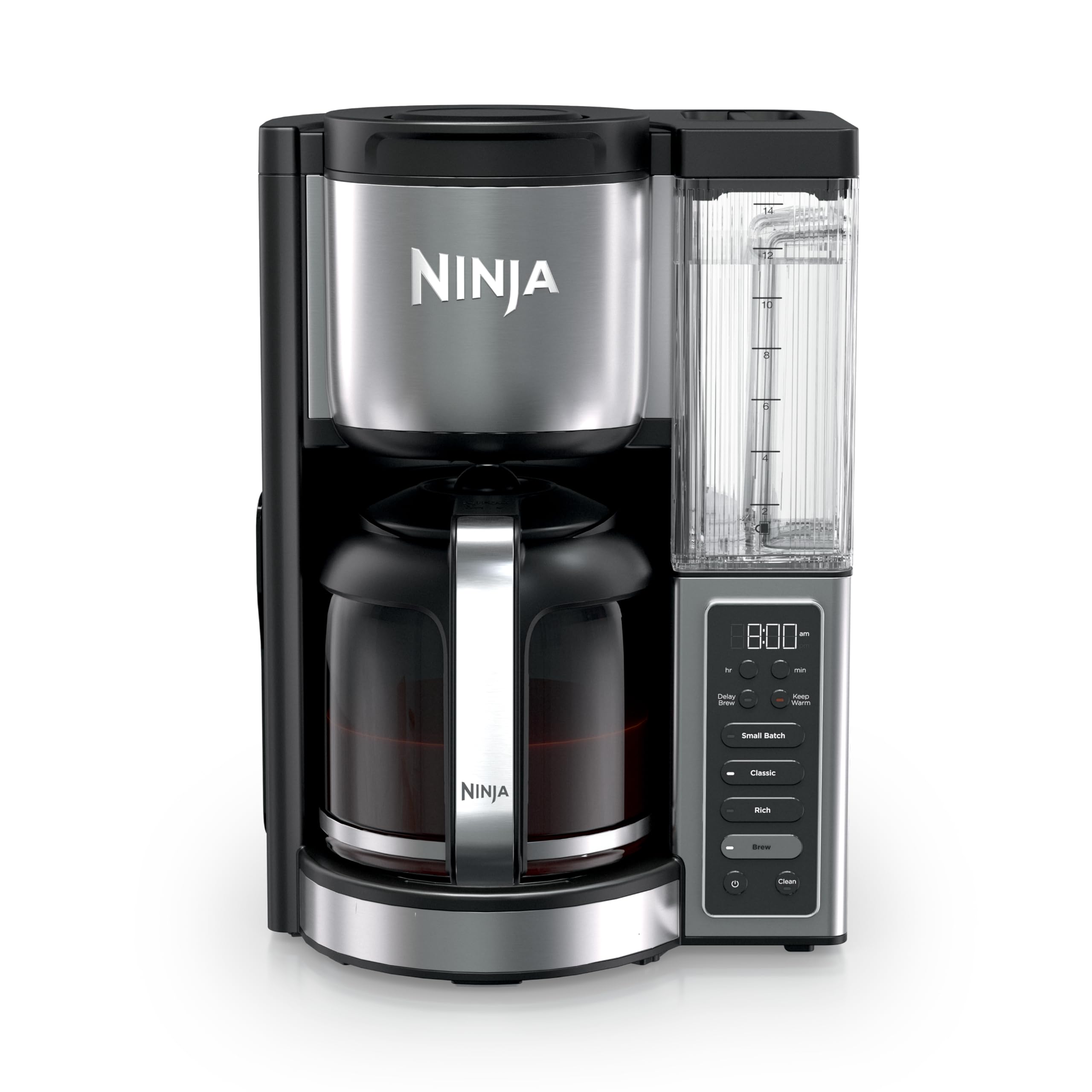 14 Cup Programmable Drip Coffee Maker with Glass Carafe and Water Reservoir