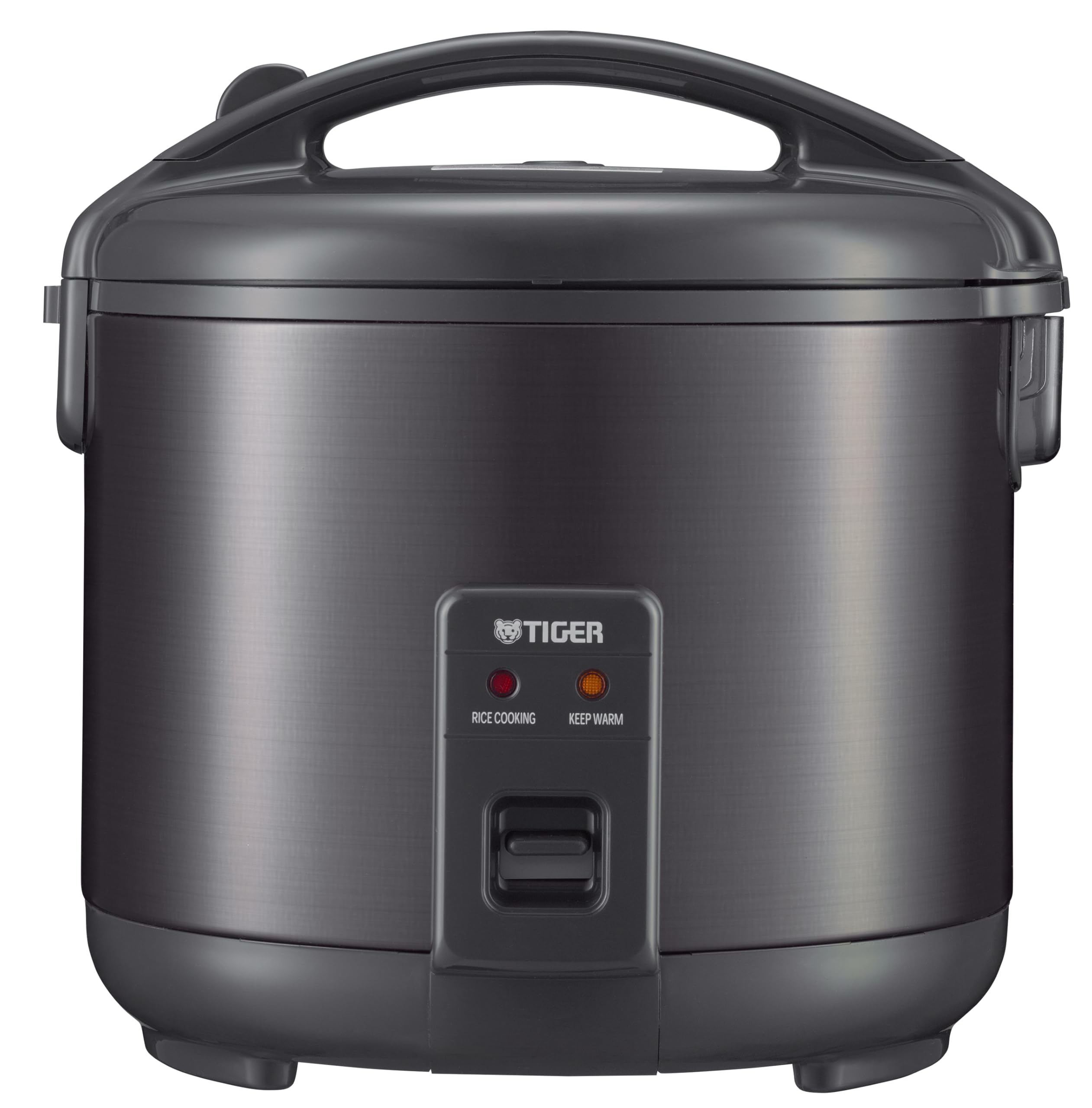 White Rice Cooker with Nonstick Pot Retractable Cord and 12 Hour Keep Warm