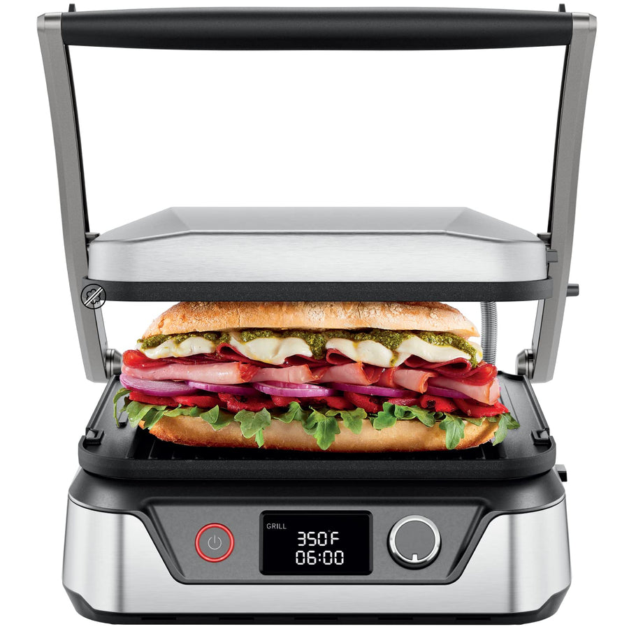 4 Slice Panini Press and Contact Grill with 180 Degree Opening