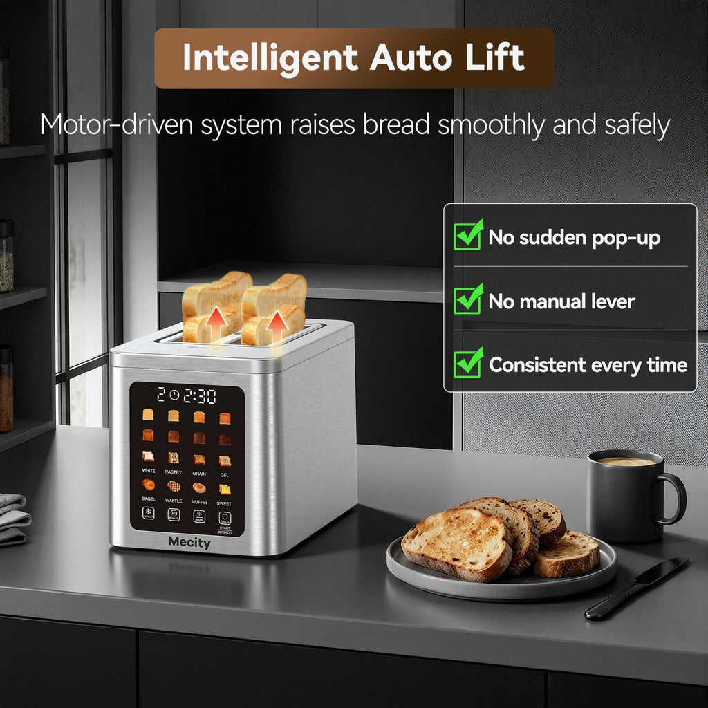 4 Slice Touchscreen Toaster with Dual Control