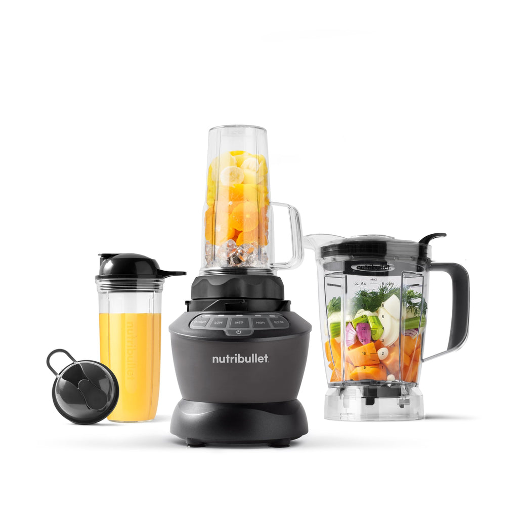 1200 Watt Food Blender Combo with Dishwasher Safe Plastic Pitcher