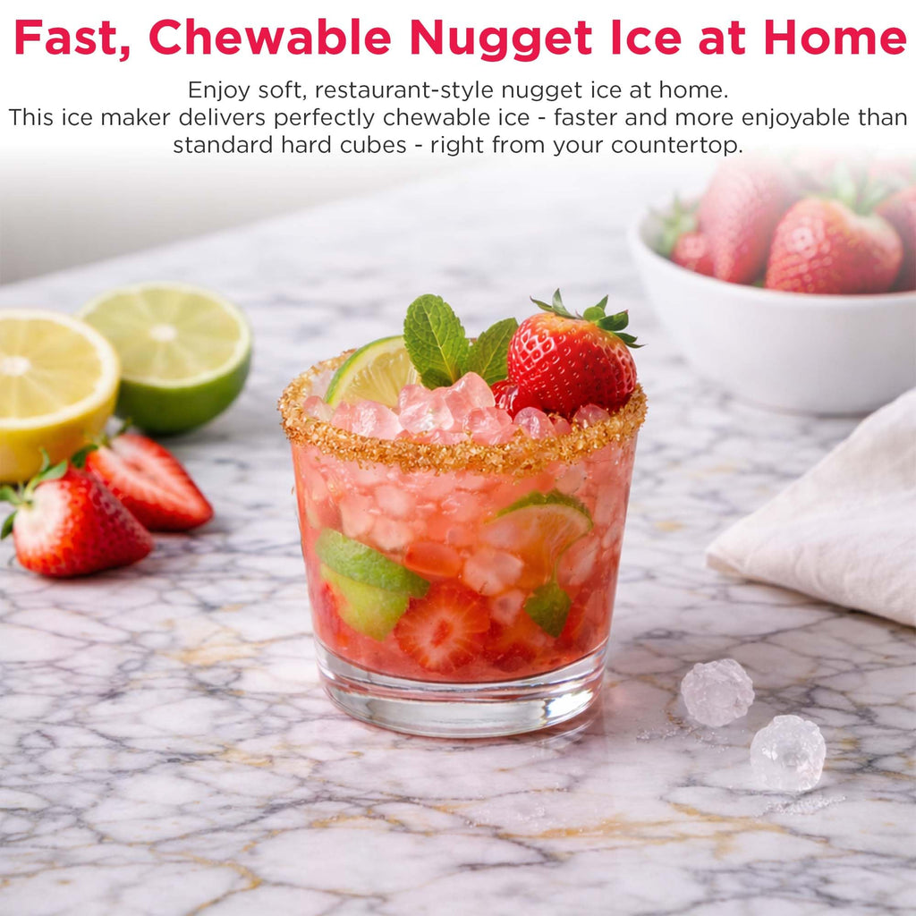 Countertop Touchscreen Chewable Nugget Ice Maker