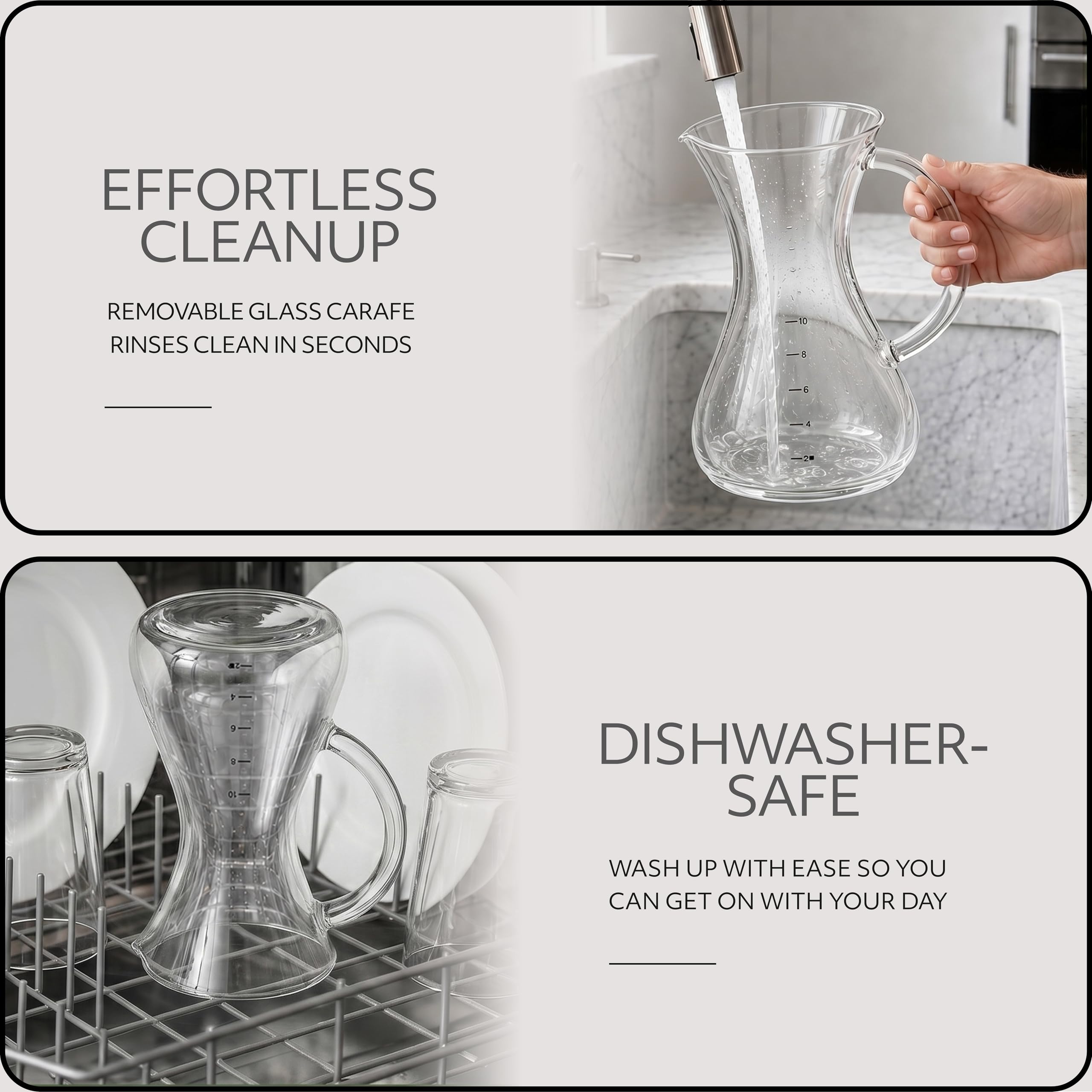 10 Cup Automatic Drip Coffee Maker with Glass Carafe and Auto Shut Off