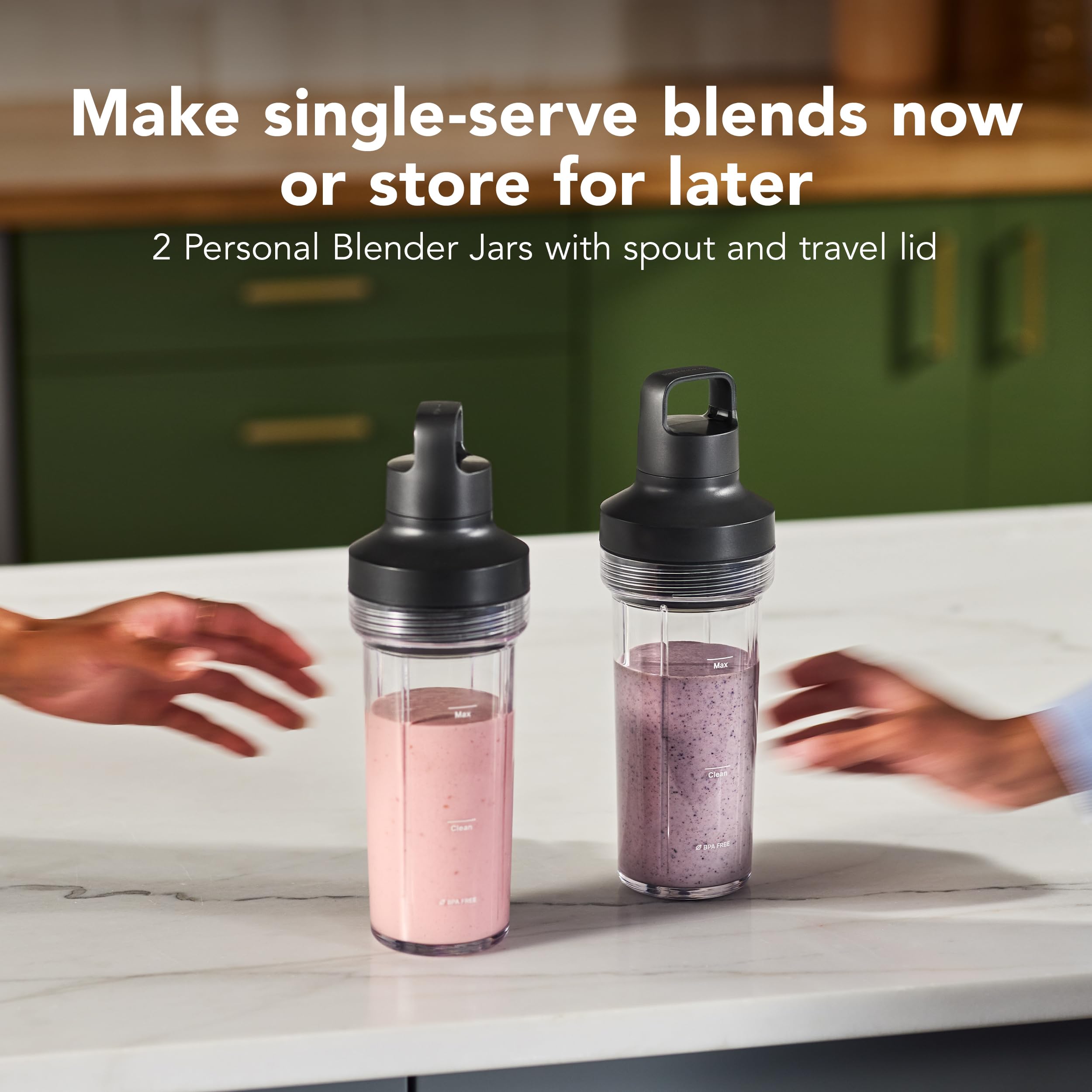 Pure Power Blender with Two Personal Blending Jars