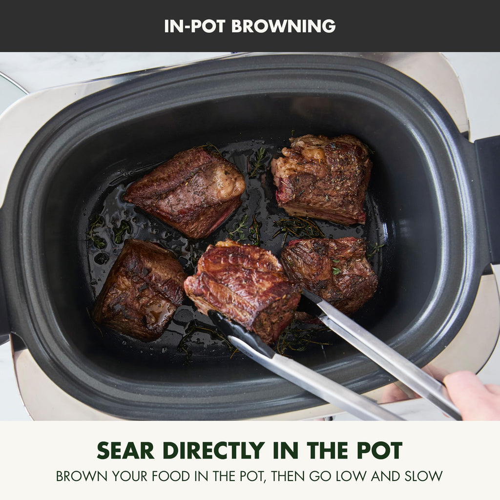 14 in 1 Nonstick 6QT Electric Slow Cooker and Ceramic Multi Cooker