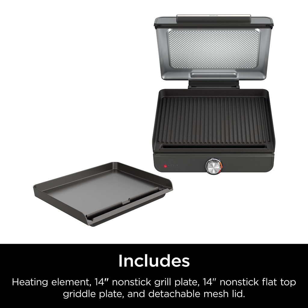 14 Inch Electric Griddle and Indoor Grill with Nonstick Cooking Surface