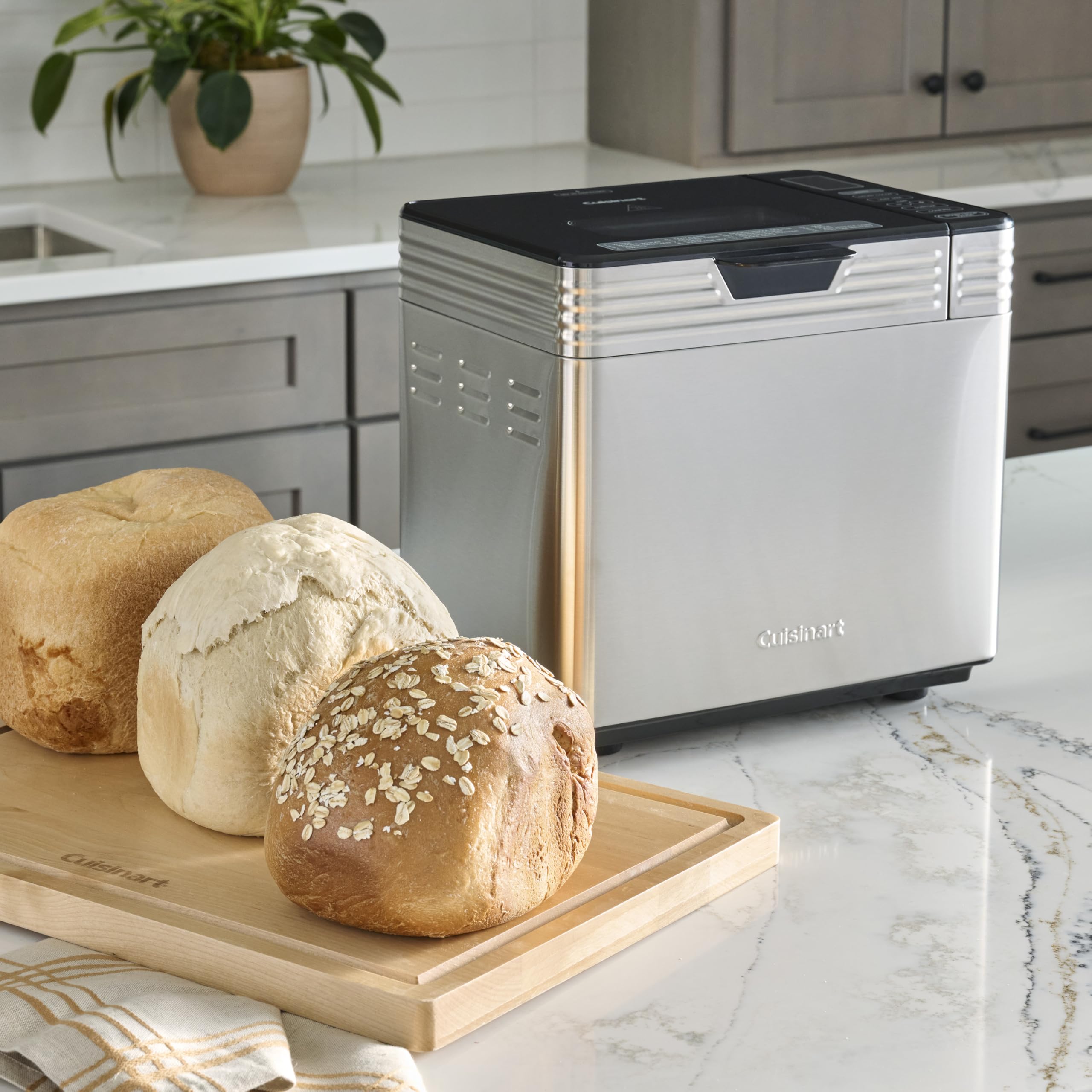 Convection Bread Maker with 16 Programs and 3 Loaf Sizes up to 2 Pounds