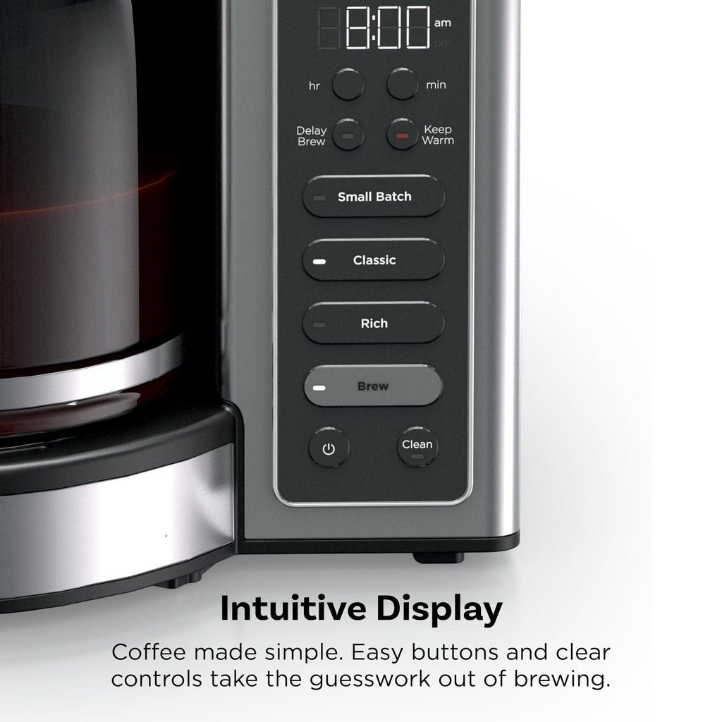 14 Cup Programmable Drip Coffee Maker with Glass Carafe and Water Reservoir