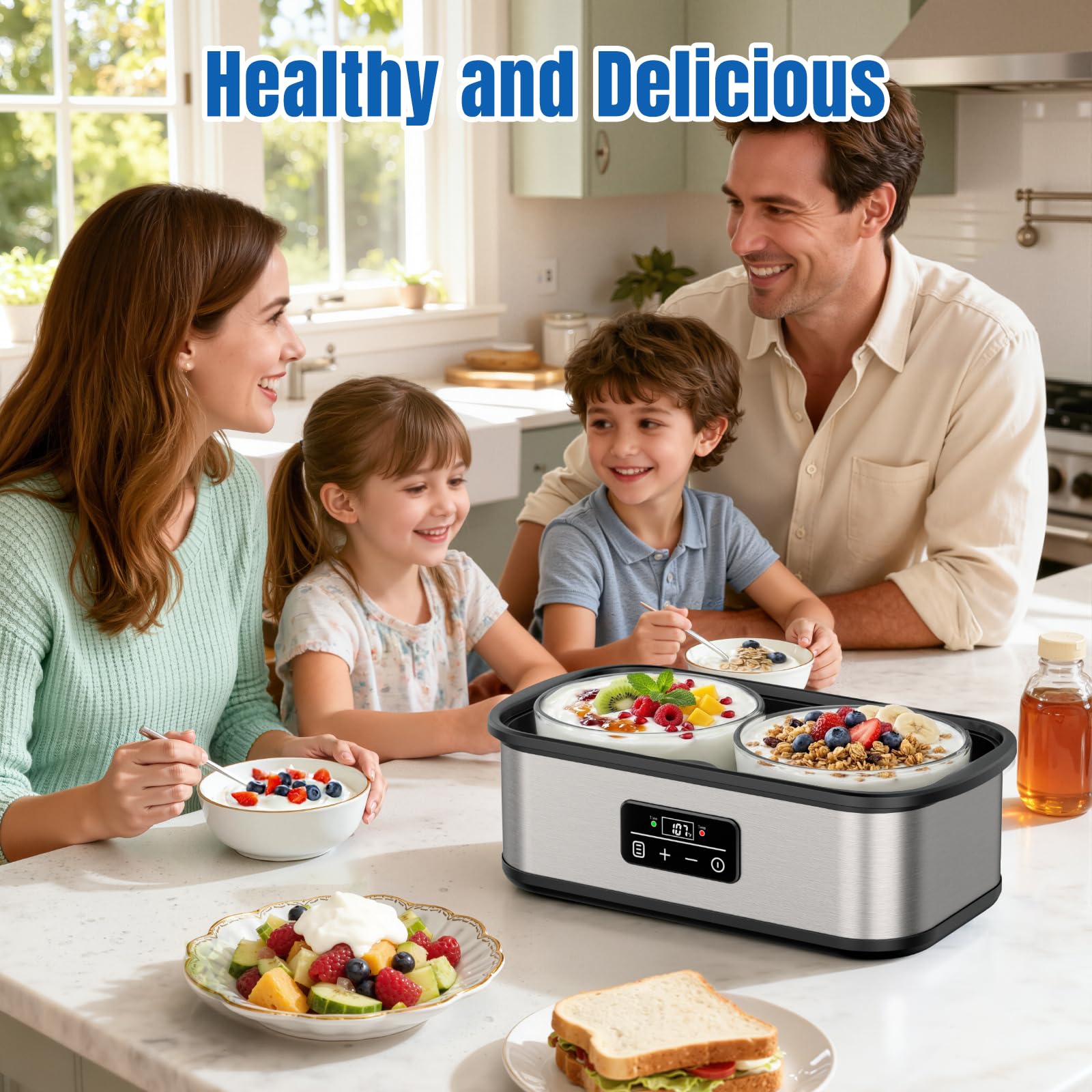Yogurt Maker with Adjustable Temperature Control
