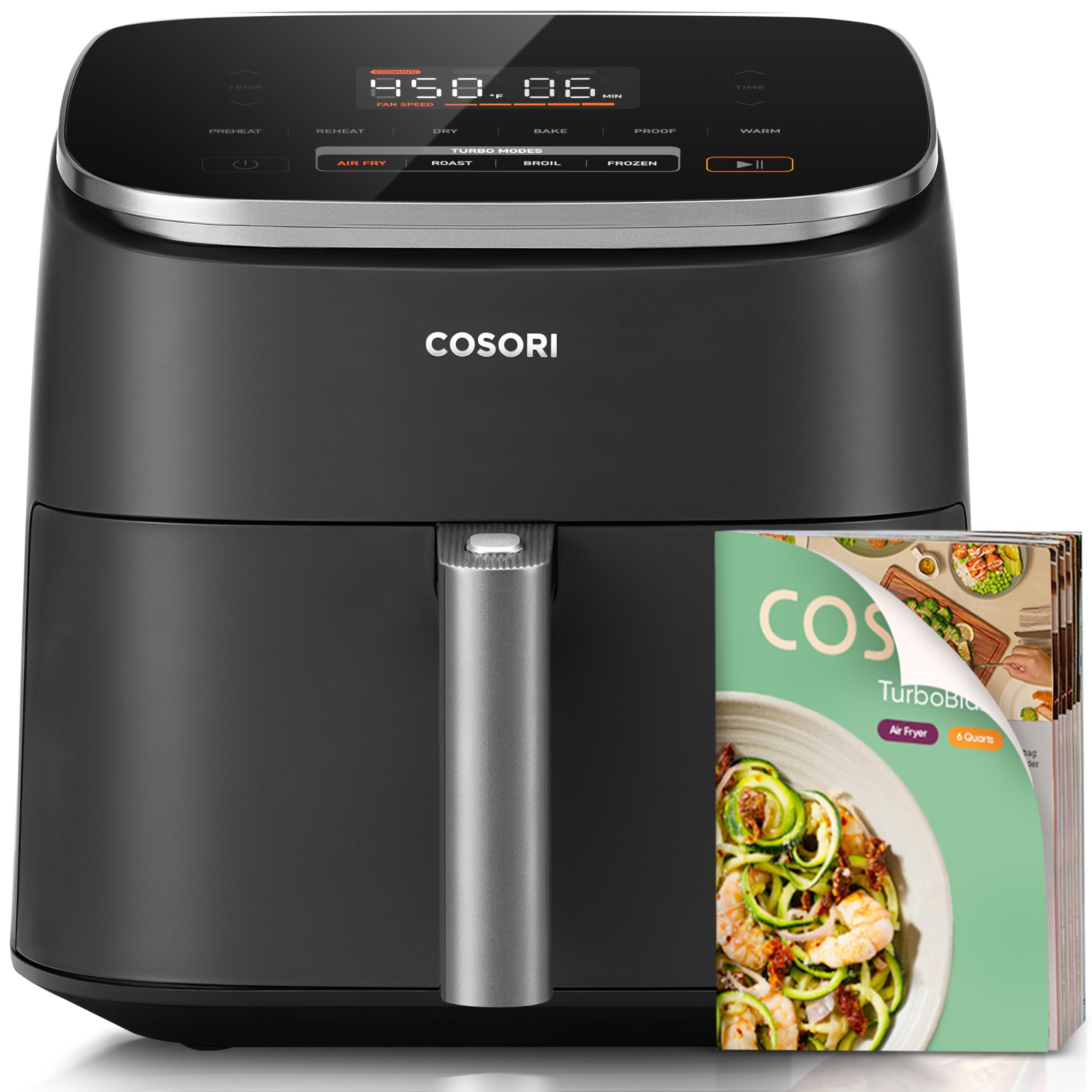 Basket Air Fryer with Eight Cooking Functions