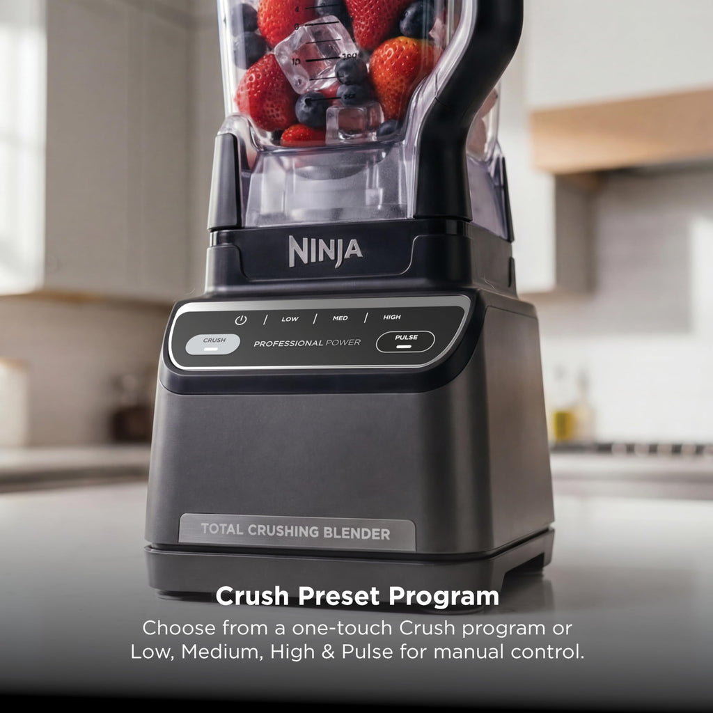1200 Watt Professional Blender with 72 Ounce Pitcher and Ice Crushing