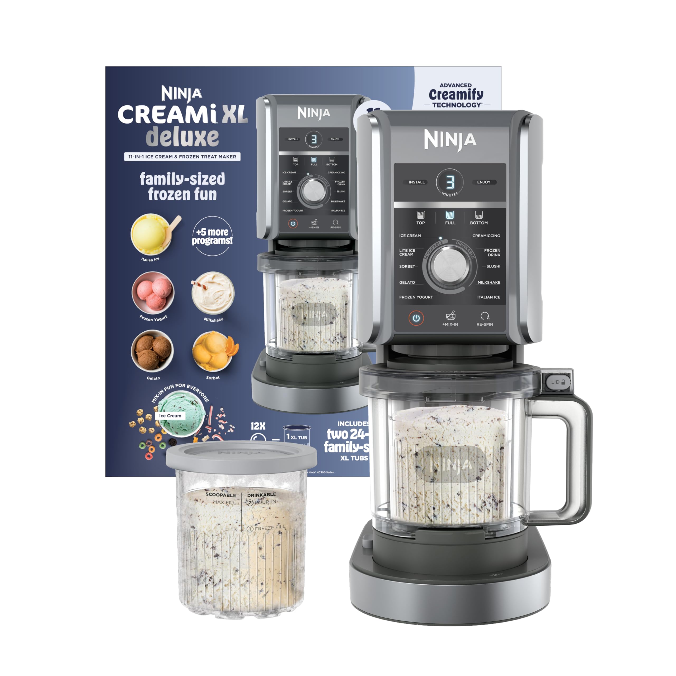 11 in 1 Deluxe Ice Cream and Frozen Dessert Maker