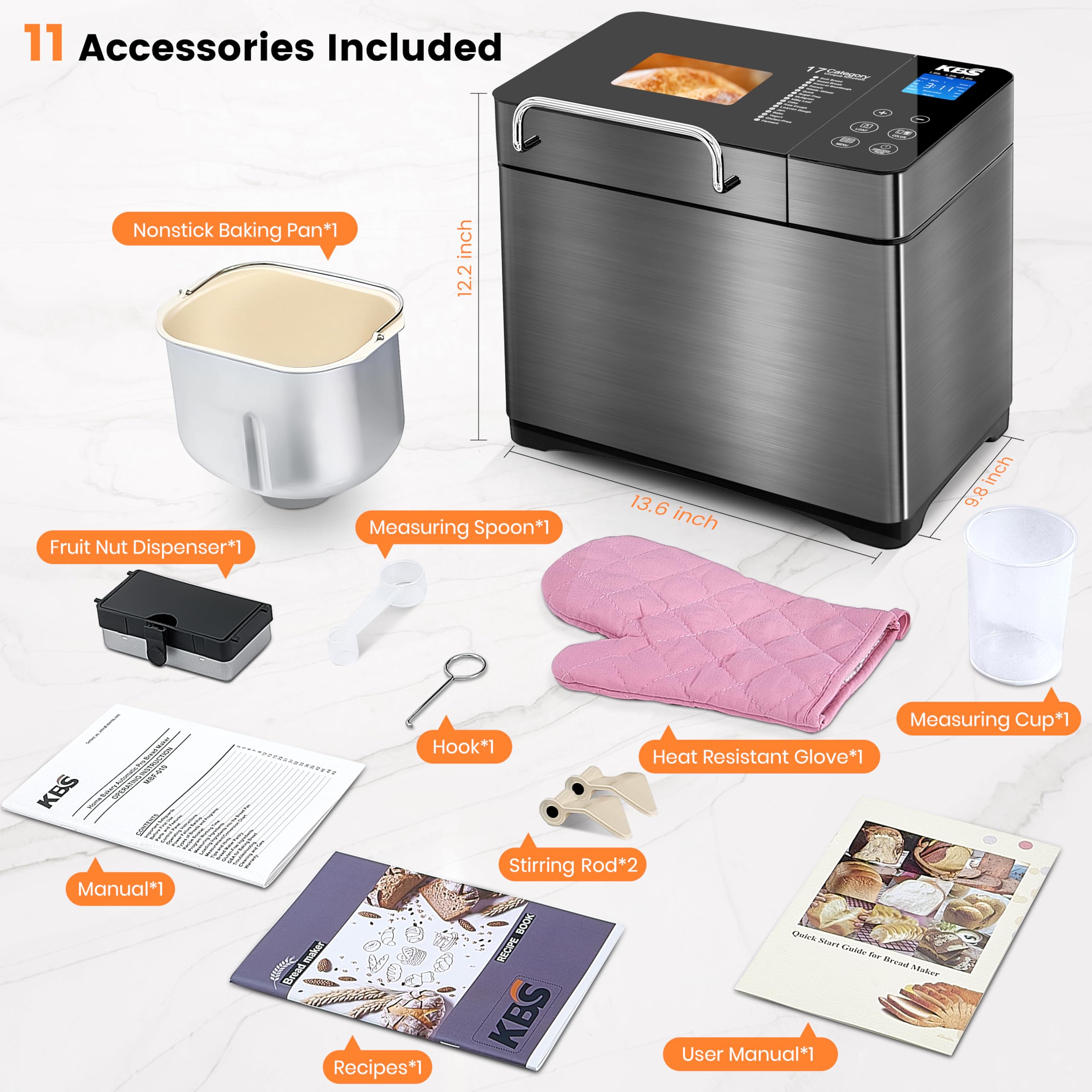 710W 2 Pound Bread Maker