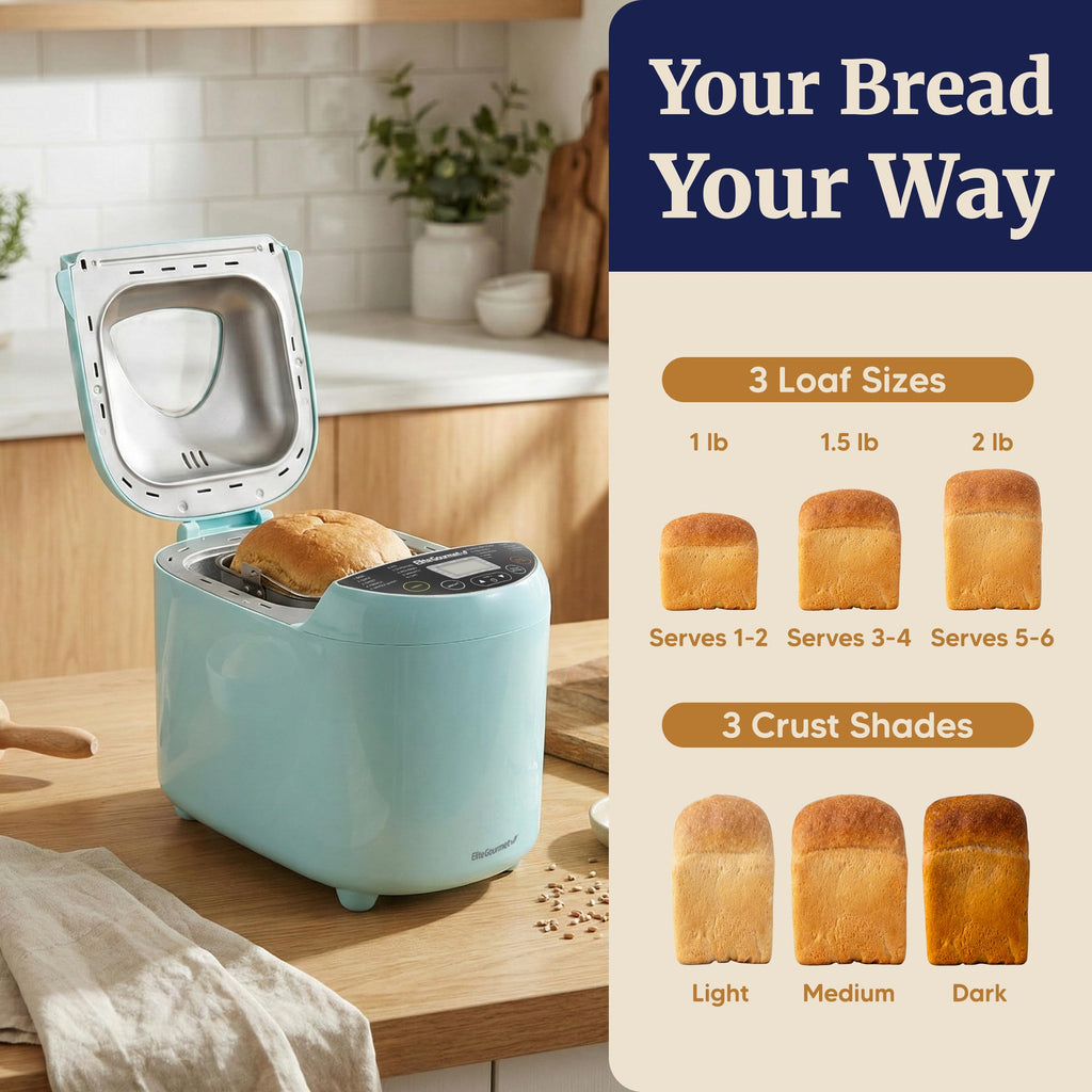Programmable Bread Maker with 19 Programs and 3 Loaf Sizes