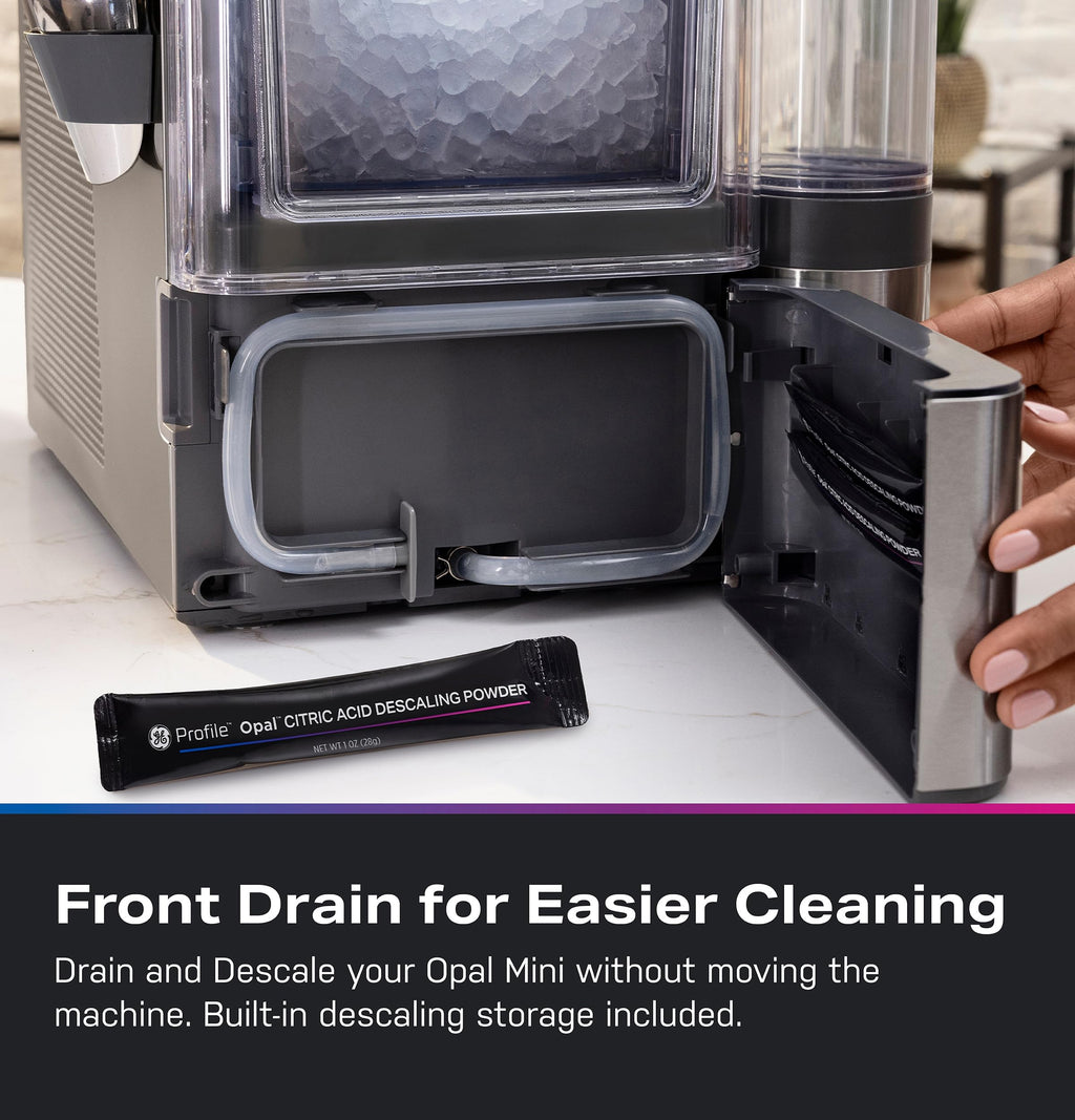 Portable Countertop Nugget Ice Maker with Side Tank 36 Pounds Daily