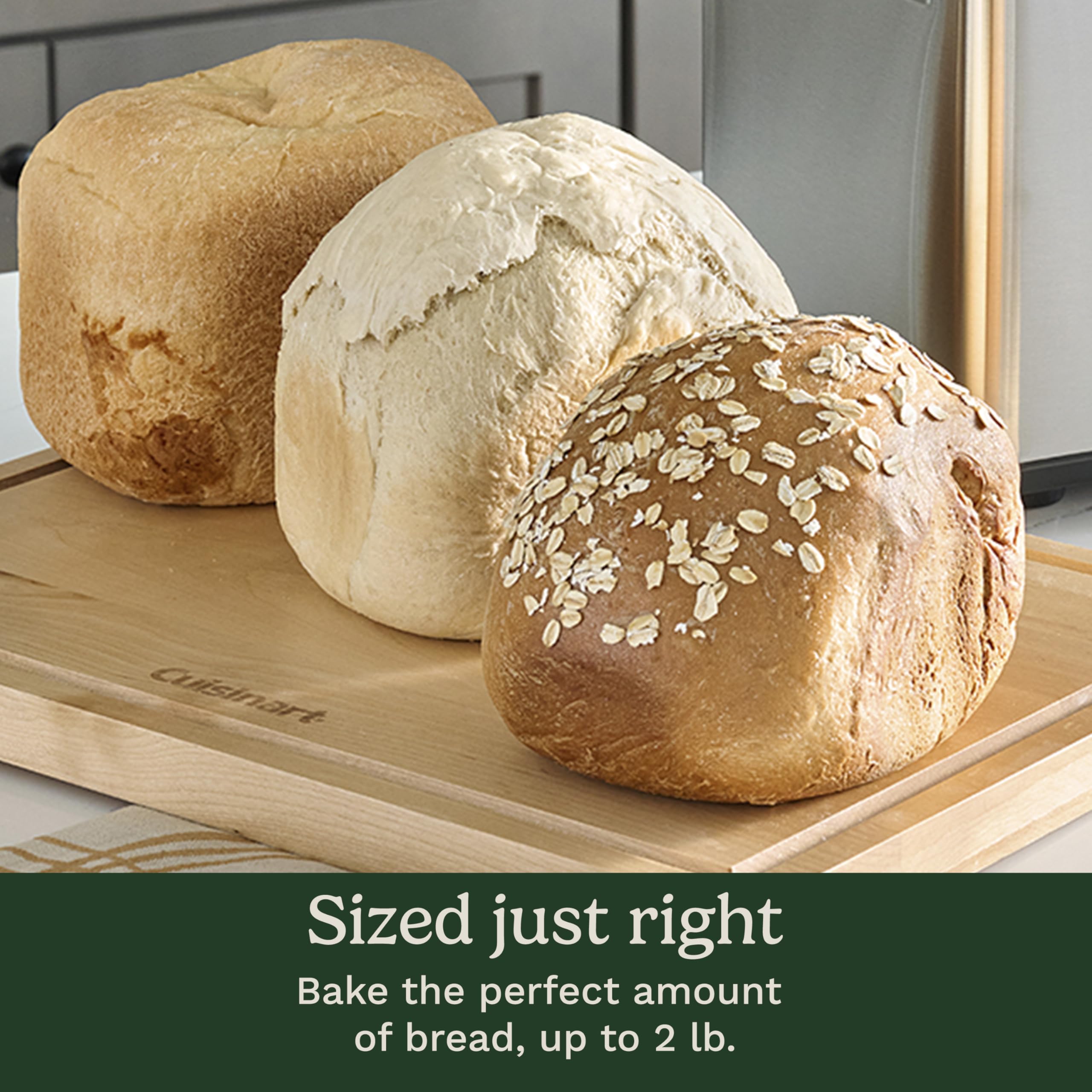 Convection Bread Maker with 16 Programs and 3 Loaf Sizes up to 2 Pounds