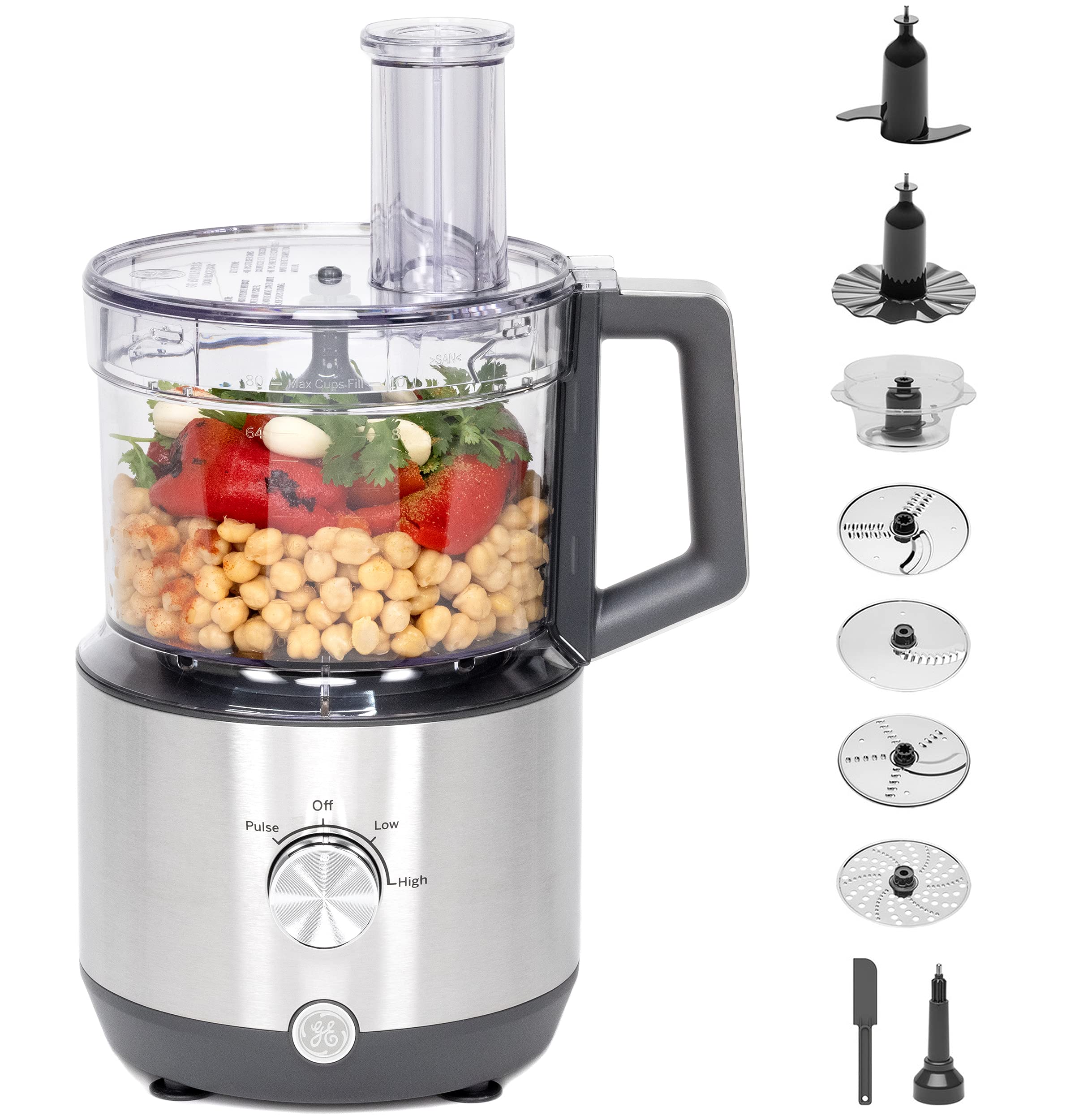 12 Cup Food Processor for Shredding Mincing Dicing and Dough Kneading