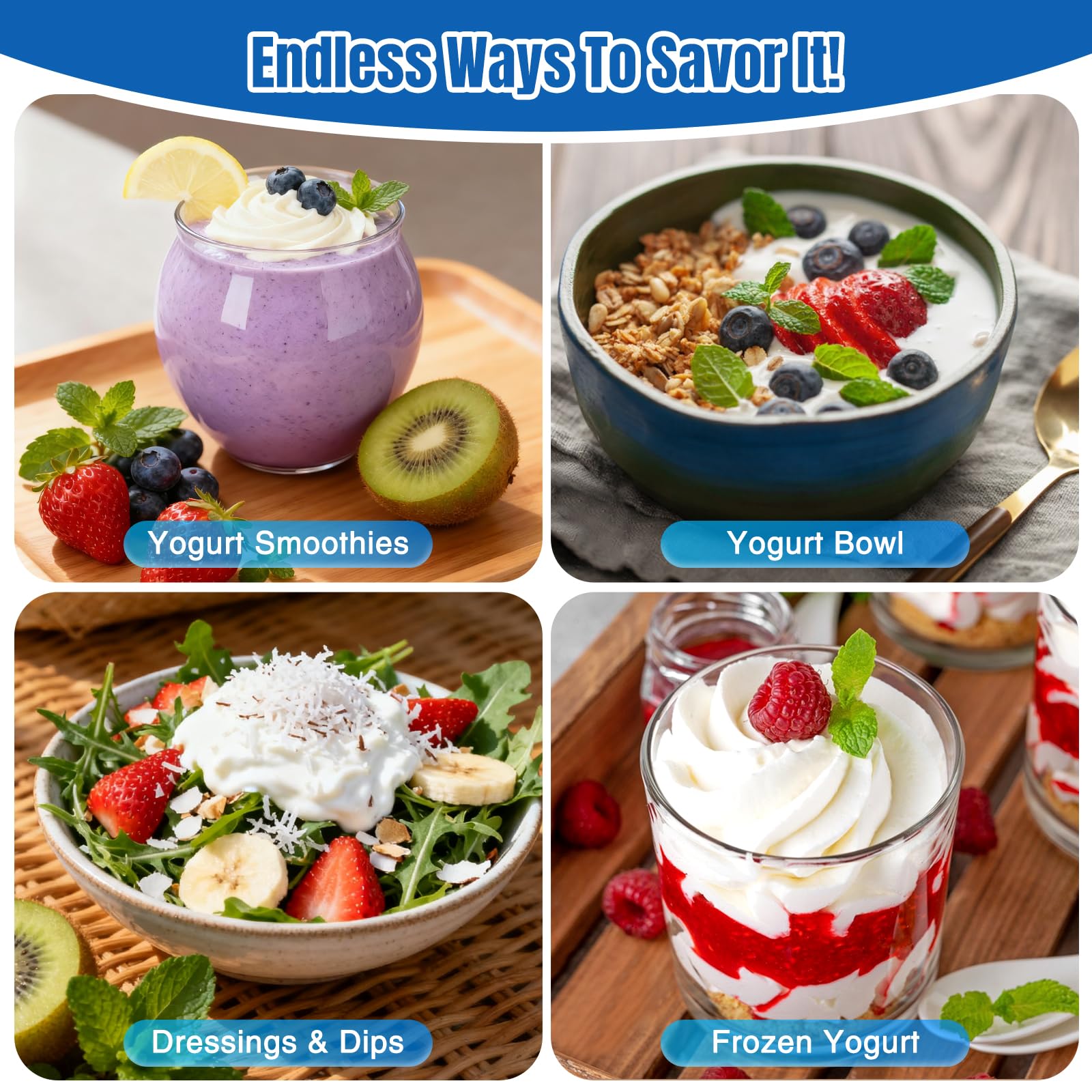 Yogurt Maker with Adjustable Temperature Control