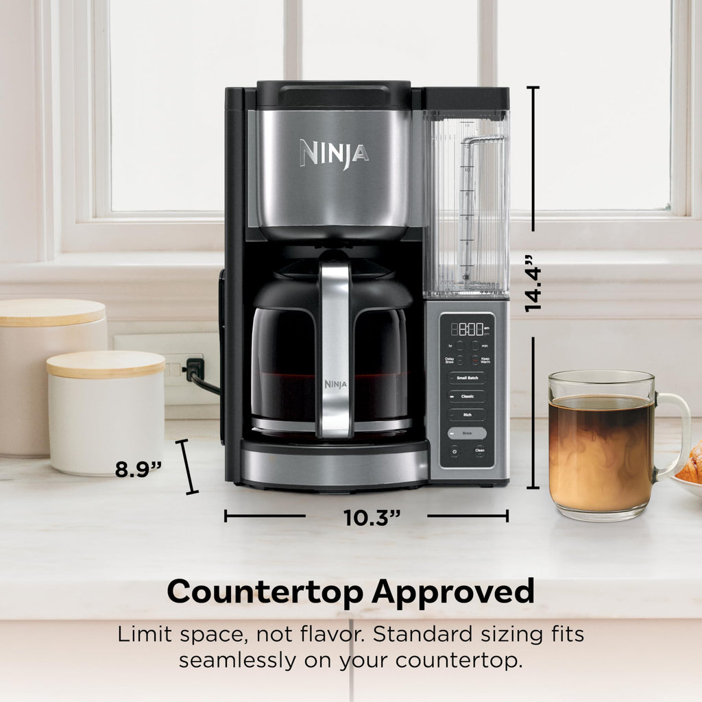 14 Cup Programmable Drip Coffee Maker with Glass Carafe and Water Reservoir