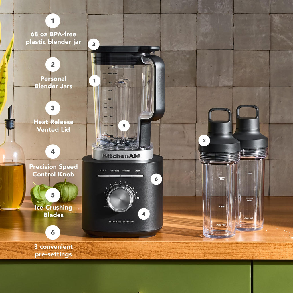 Pure Power Blender with Two Personal Blending Jars