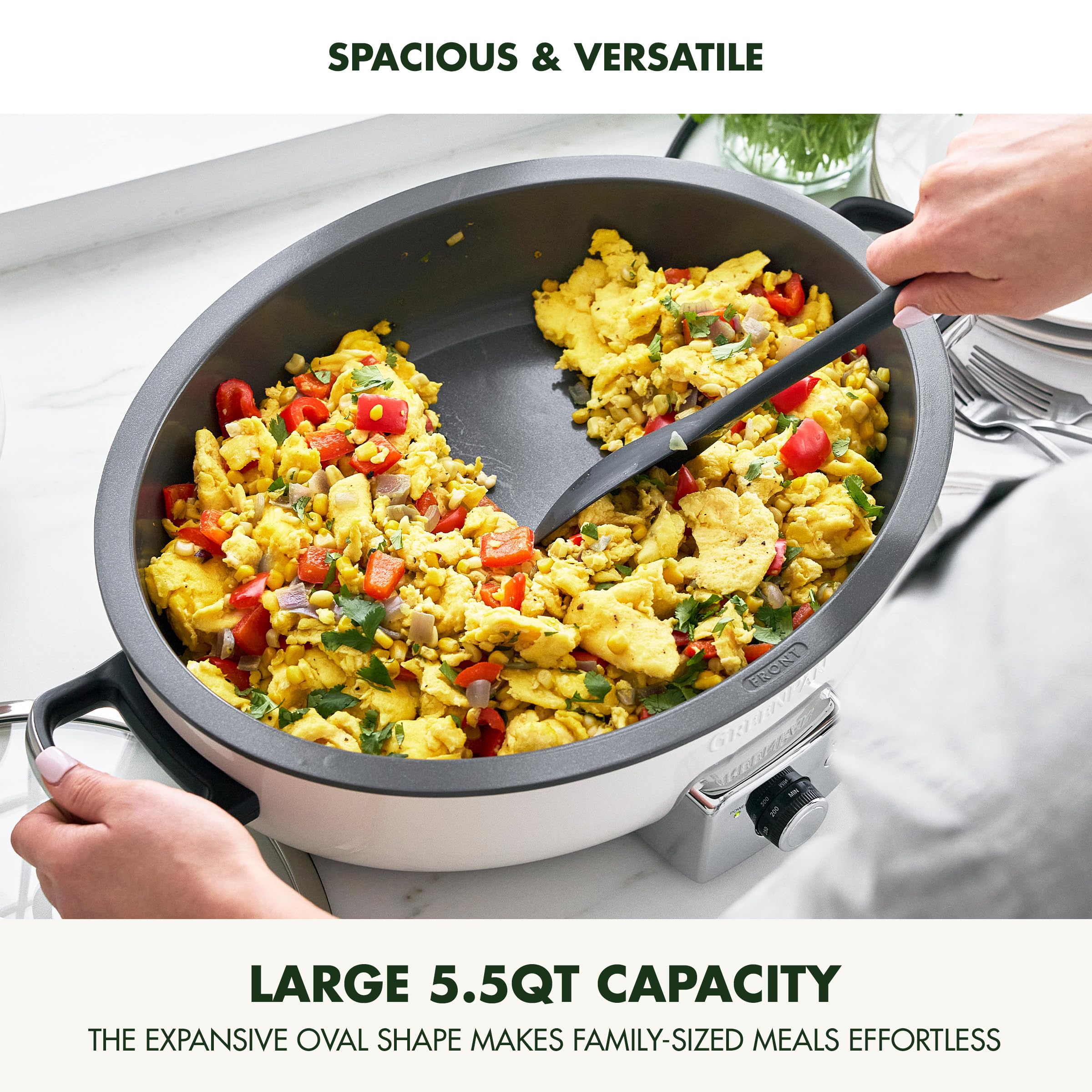 5.5QT Electric Oval Skillet